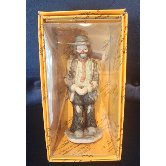 New Emmett Kelly Signature Collection Wishful Thinking 10009 Flambro 5 inch tall - Picture 3 of 4